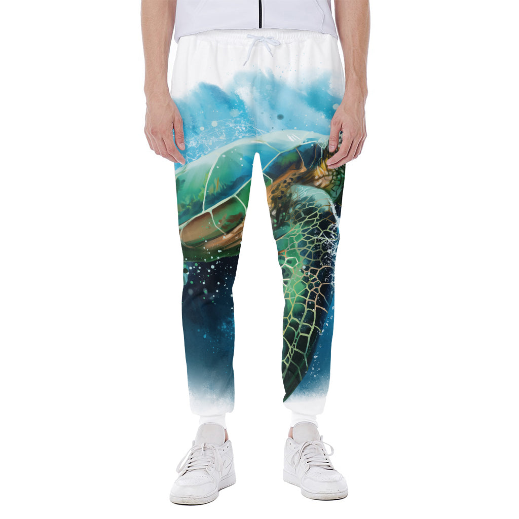 Sea Turtle Painting Print Scuba Joggers