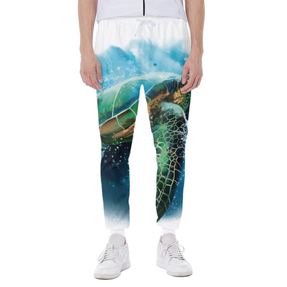 Sea Turtle Painting Print Scuba Joggers