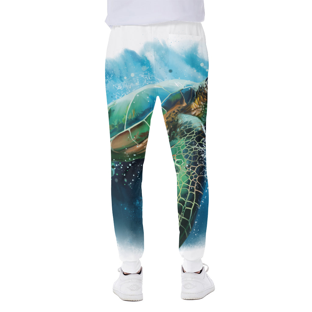 Sea Turtle Painting Print Scuba Joggers