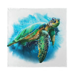 Sea Turtle Painting Print Silk Bandana