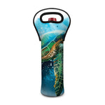 Sea Turtle Painting Print Single Neoprene Wine Tote