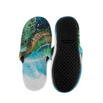 Sea Turtle Painting Print Slippers