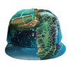 Sea Turtle Painting Print Snapback Cap