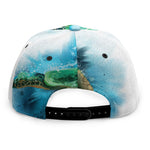 Sea Turtle Painting Print Snapback Cap