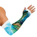 Sea Turtle Painting Print Sun Protection Arm Sleeves