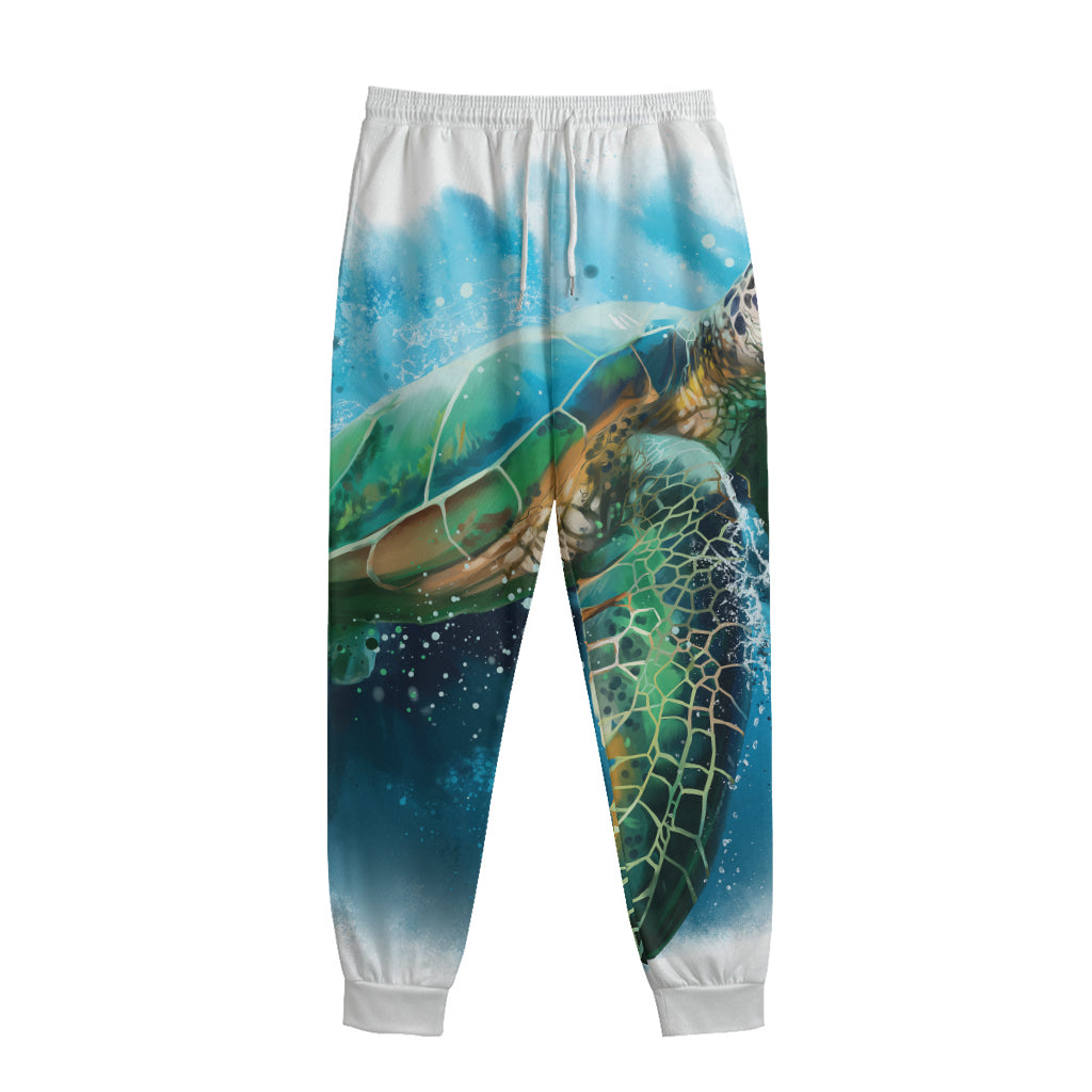 Sea Turtle Painting Print Sweatpants