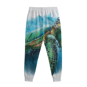 Sea Turtle Painting Print Sweatpants