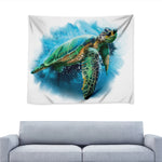 Sea Turtle Painting Print Tapestry