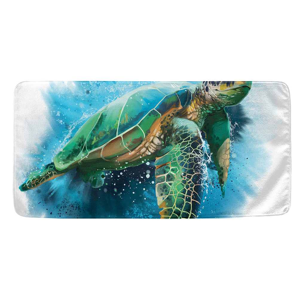 Sea Turtle Painting Print Towel