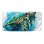 Sea Turtle Painting Print Towel