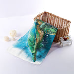 Sea Turtle Painting Print Towel