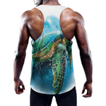 Sea Turtle Painting Print Training Tank Top