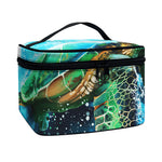 Sea Turtle Painting Print Travel Makeup Bag