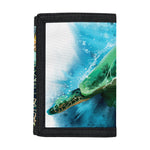 Sea Turtle Painting Print Trifold Wallet