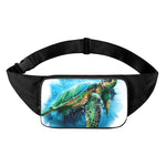 Sea Turtle Painting Print Waist Bag