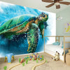 Sea Turtle Painting Print Wall Sticker