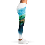 Sea Turtle Painting Print Women's Leggings