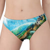 Sea Turtle Painting Print Women's Panties