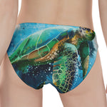 Sea Turtle Painting Print Women's Panties