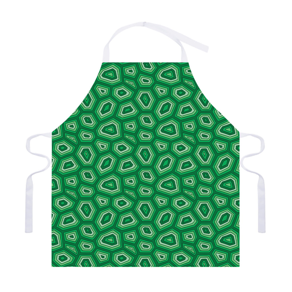 Sea Turtle Shell Pattern Print Adjustable Apron