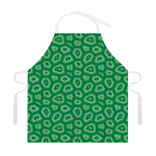 Sea Turtle Shell Pattern Print Adjustable Apron