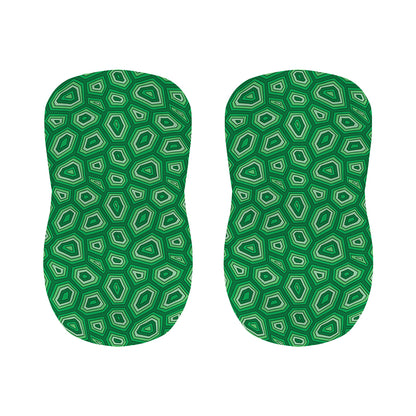 Sea Turtle Shell Pattern Print Bar Stool Covers