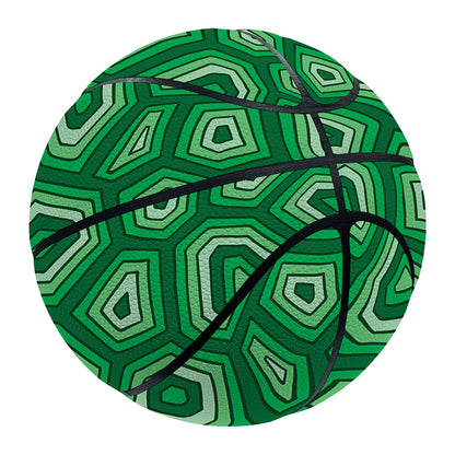 Sea Turtle Shell Pattern Print Basketball