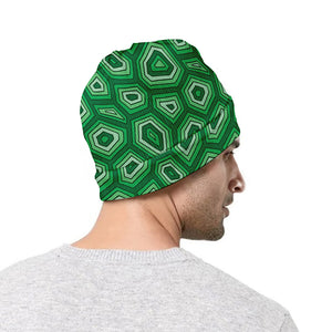 Sea Turtle Shell Pattern Print Beanie