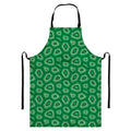 Sea Turtle Shell Pattern Print Bib Apron With Pocket