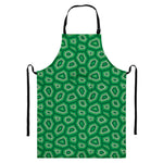 Sea Turtle Shell Pattern Print Bib Apron With Pocket