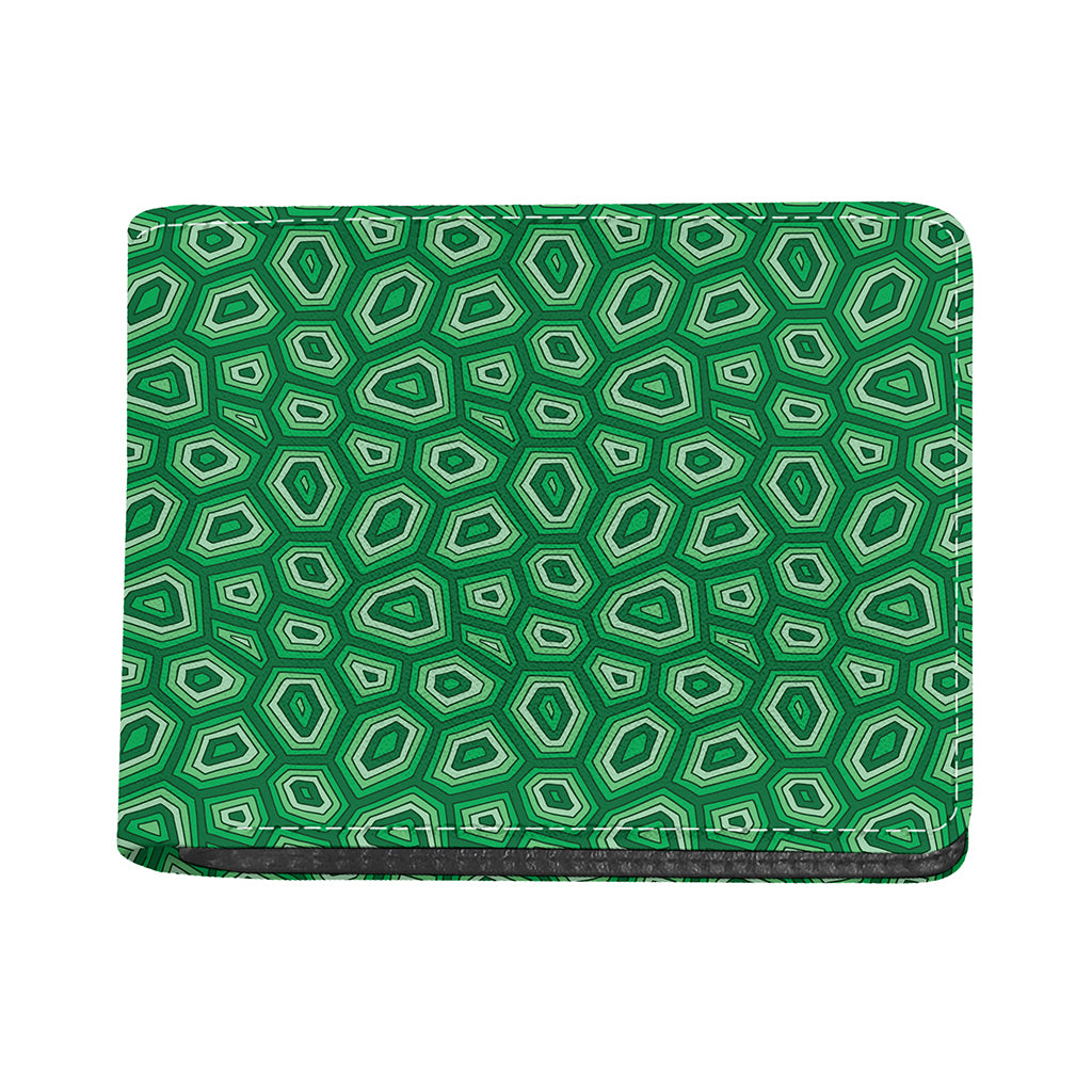 Sea Turtle Shell Pattern Print Bifold Wallet