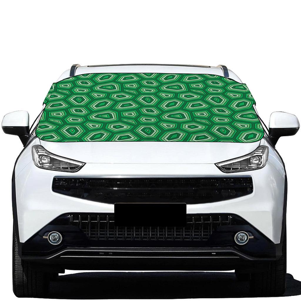 Sea Turtle Shell Pattern Print Car Windshield Snow Cover