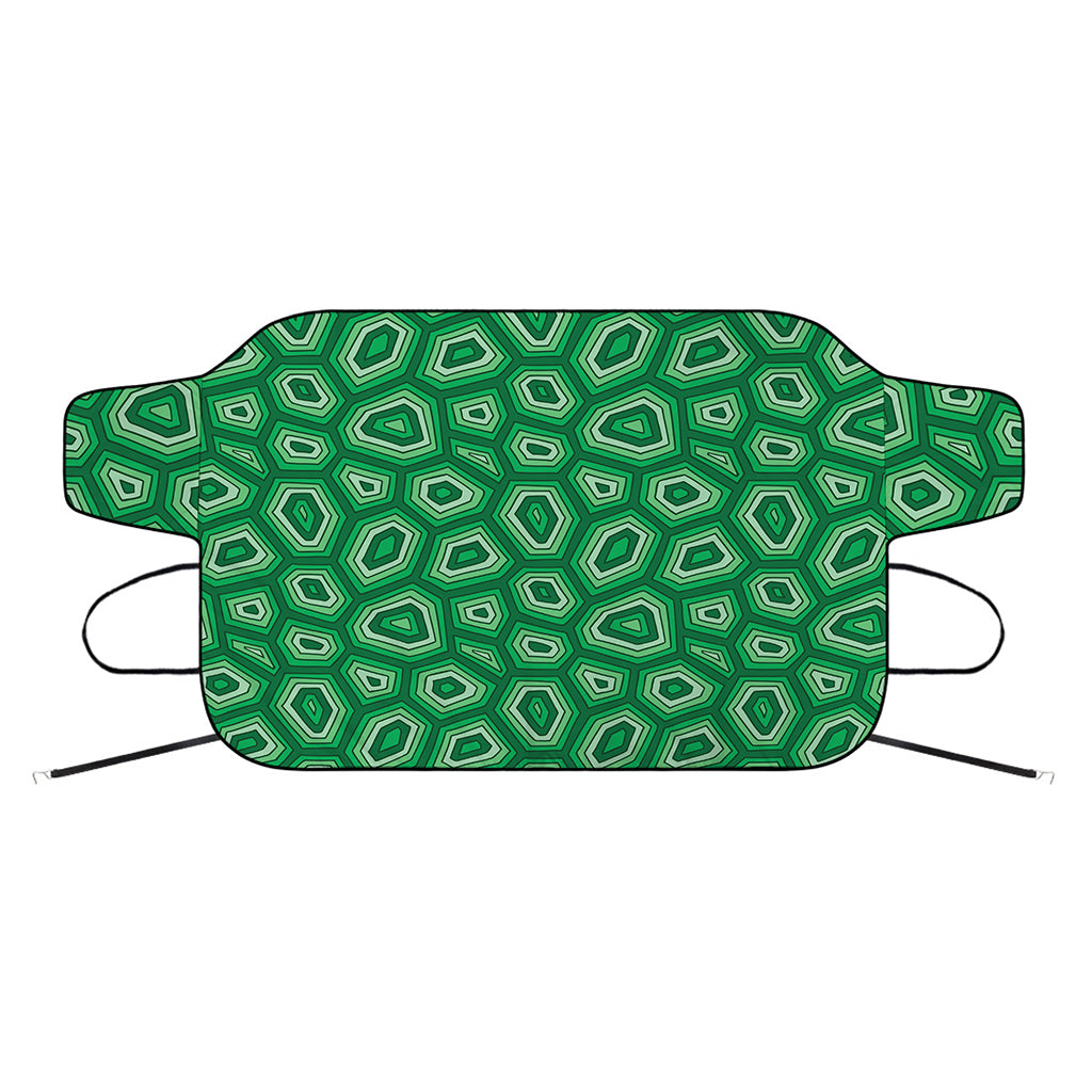 Sea Turtle Shell Pattern Print Car Windshield Snow Cover