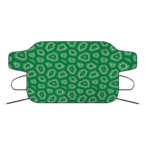 Sea Turtle Shell Pattern Print Car Windshield Snow Cover