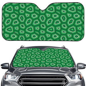 Sea Turtle Shell Pattern Print Car Windshield Sun Shade