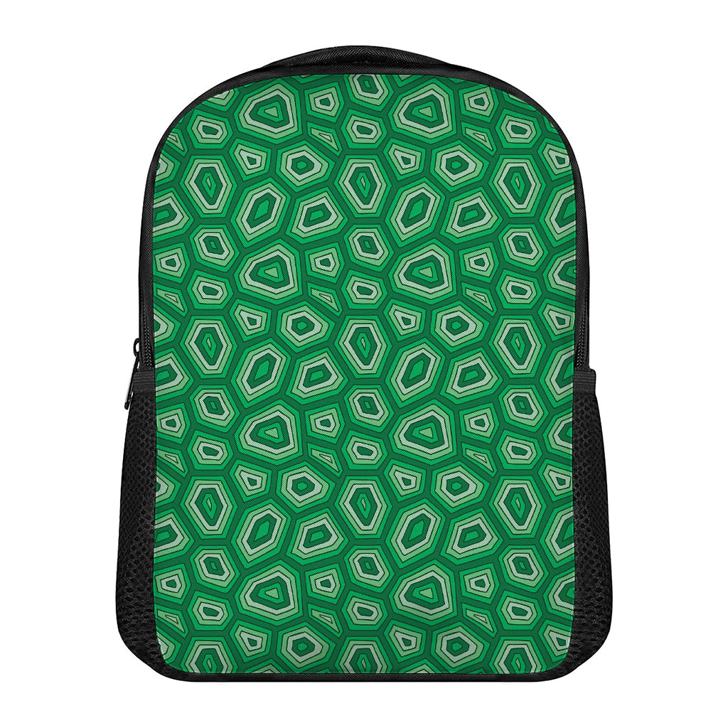 Sea Turtle Shell Pattern Print Casual Backpack