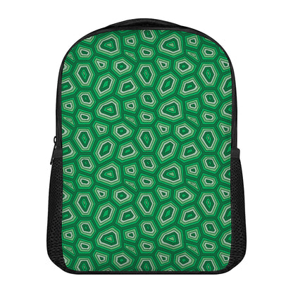 Sea Turtle Shell Pattern Print Casual Backpack