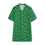 Sea Turtle Shell Pattern Print Cotton Hawaiian Shirt