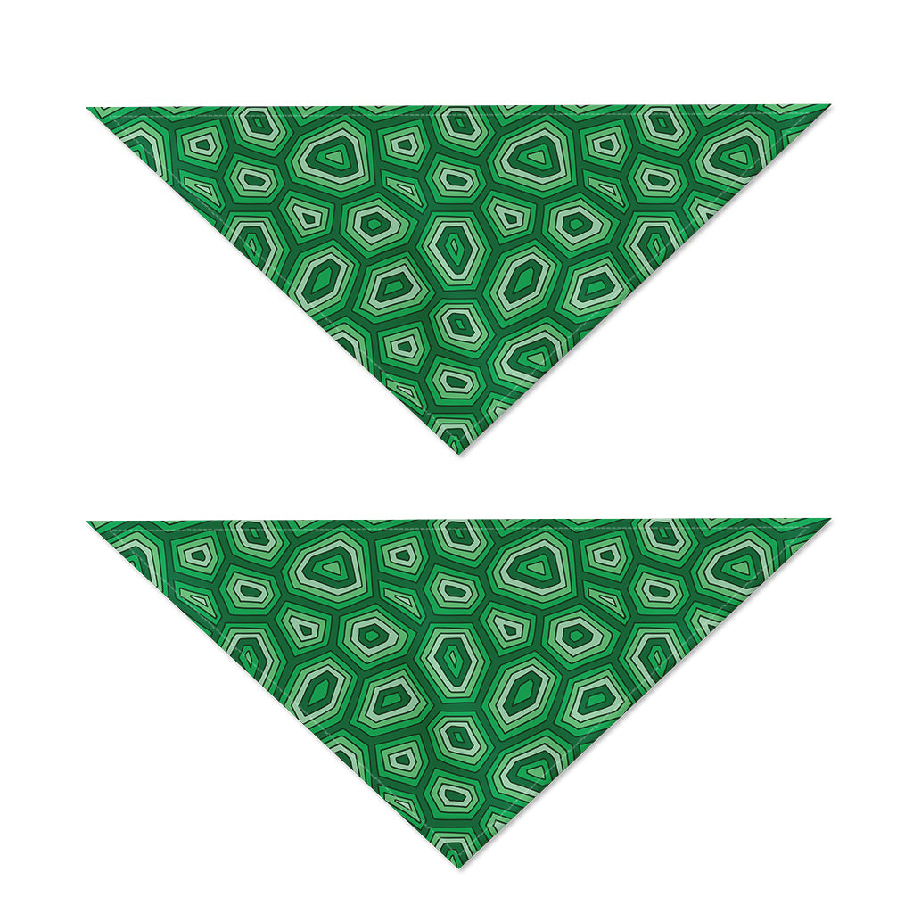 Sea Turtle Shell Pattern Print Dog Bandana