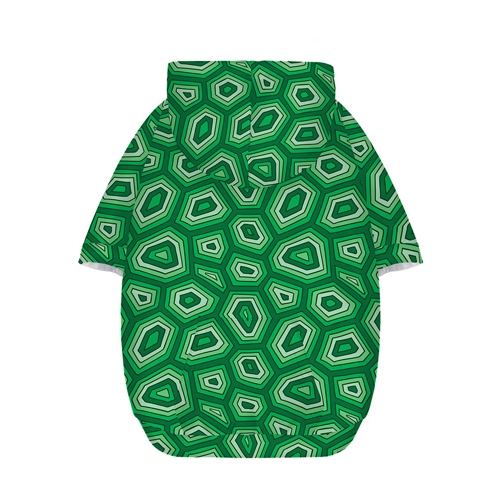 Sea Turtle Shell Pattern Print Dog Zip Up Hoodie