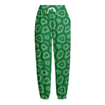 Sea Turtle Shell Pattern Print Fleece Lined Knit Pants
