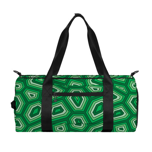 Sea Turtle Shell Pattern Print Gym Bag