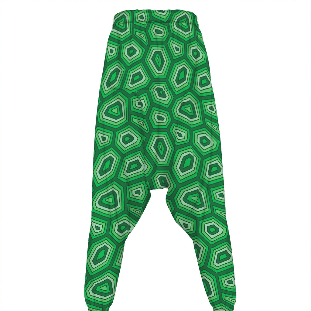 Sea Turtle Shell Pattern Print Hammer Pants