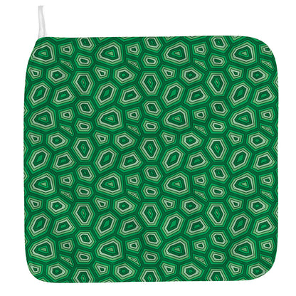 Sea Turtle Shell Pattern Print Hand Towel
