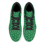 Sea Turtle Shell Pattern Print High Top Leather Sneakers