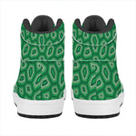 Sea Turtle Shell Pattern Print High Top Leather Sneakers
