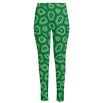 Sea Turtle Shell Pattern Print High-Waisted Pocket Leggings