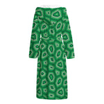 Sea Turtle Shell Pattern Print Hooded Bathrobe