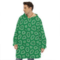 Sea Turtle Shell Pattern Print Hoodie Blanket