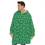 Sea Turtle Shell Pattern Print Hoodie Blanket